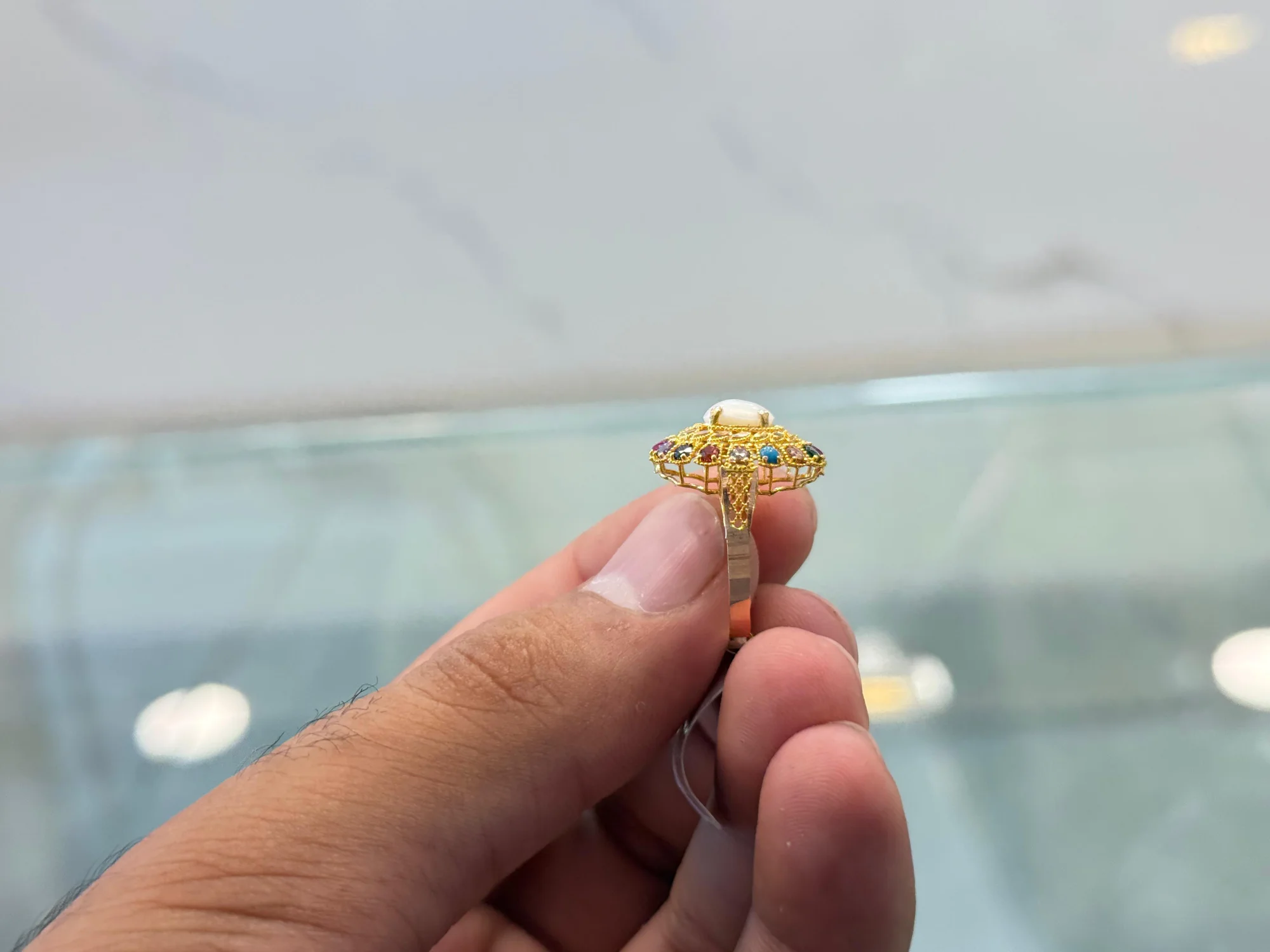 Gold castings rings